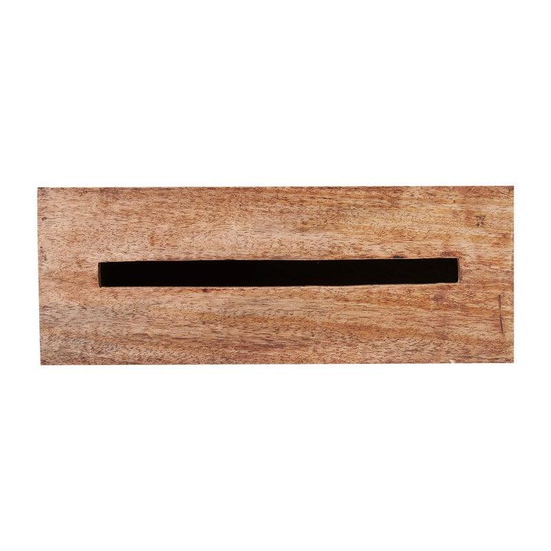Eximious India Wedding Card Box with Card Slit and Lock Gift Card Box Wishing Well Wooden Box for Weddings, Receptions, Birthdays, Graduations, Baby Showers, Honeymoon Funds (Walnut) - Image 5