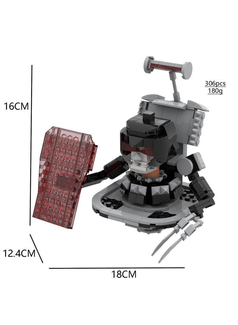 general Toy Building Blocks 306Pcs Skull Head UFO Toilet Man Toy Ideas Toys Battle Horror Game Model Ideas Toys Gifts for Adult & Kids - Image 1
