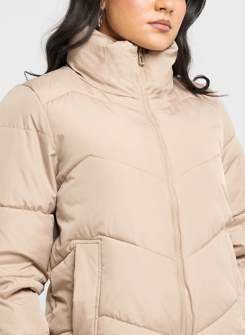 VERO MODA High Neck Zippered Jackets