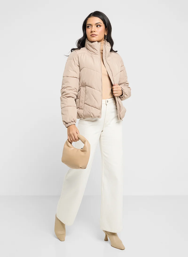 VERO MODA High Neck Zippered Jackets