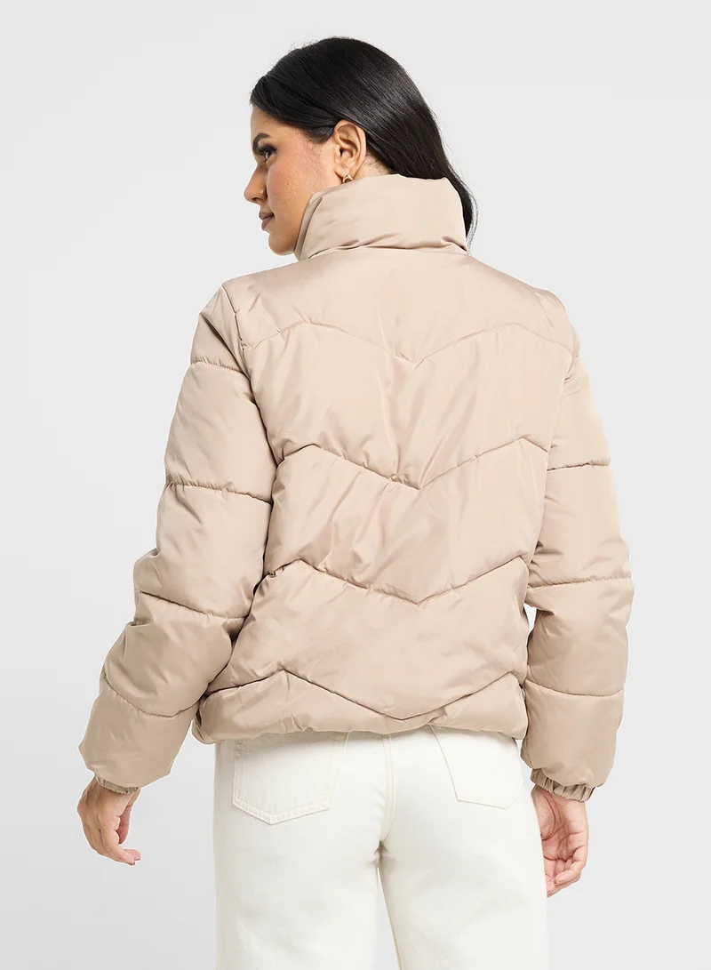 VERO MODA High Neck Zippered Jackets