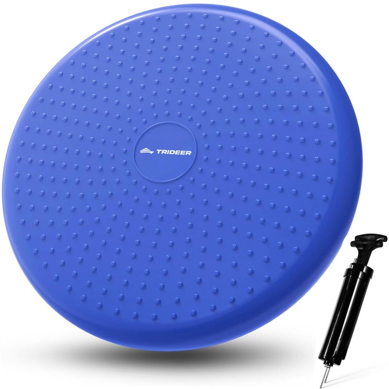 Trideer Wobble Cushion with Inflation Pump - Wiggle Seat for Sensory Kids(Multiple Colors), Balance Disc (Extra Thick) - Image 1