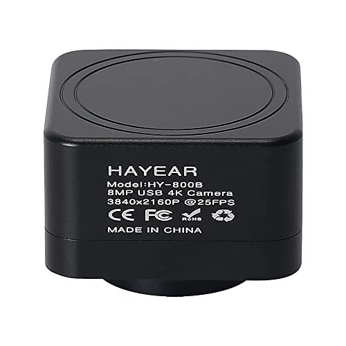 HAYEAR 8MP 4K USB Digital Camera 1/1.8 inch Sensor Microscope Camera UHD 3840x2160,USB Camera for Windows Web Cam OTG Supported for Education Lab PCB Inspection - Image 1
