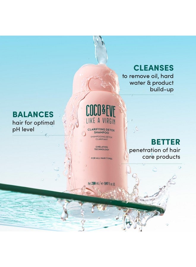 COCO & EVE Coco and Eve Clarifying Detox Shampoo. Remove Hard Water & Product Build Up. With Hibiscus Cider Vinegar to Detox Scalp. Color Safe & Non-Stripping. (280 ml)  - Image 5