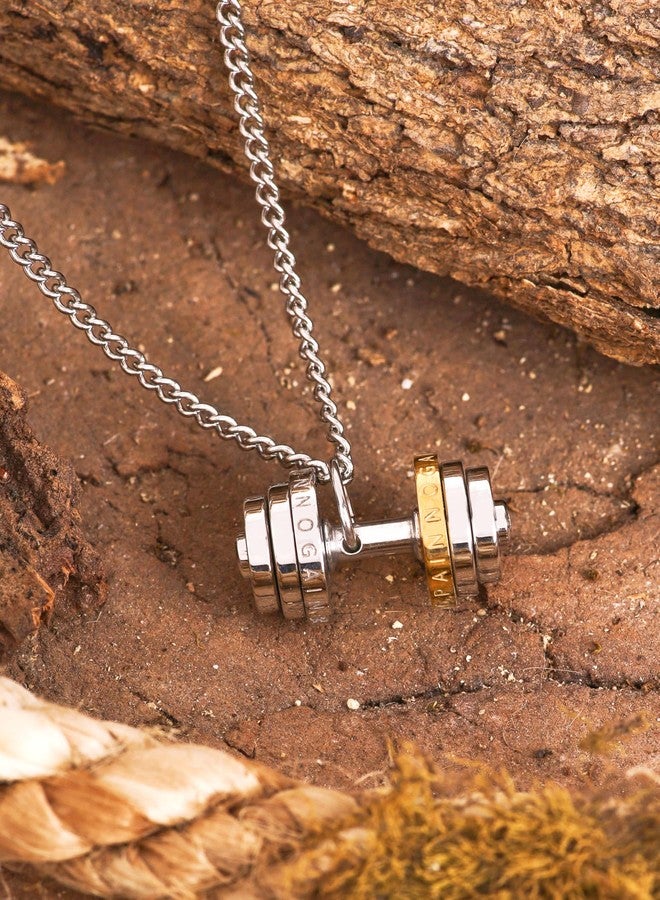 HAQUIL Dumbell Pendant Necklace Gym Dumbbell Barbell Necklace for Men Women - Image 5
