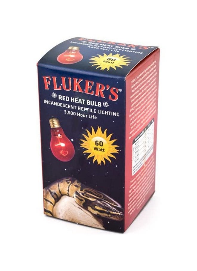 فلكرز (عبوة من 3 قطع) لمبات الحرارة الحمراء من Fluker للزواحف بقوة 60 واط  - Image 2