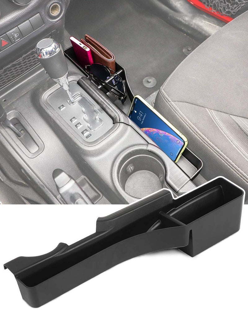 صندوق تخزين جانبي لجهاز نقل الحركة Savadicar JK GearTray للراكب لجهاز جيب رانجلر JK JKU 2011-2018 ملحقات داخلية باللون الأسود