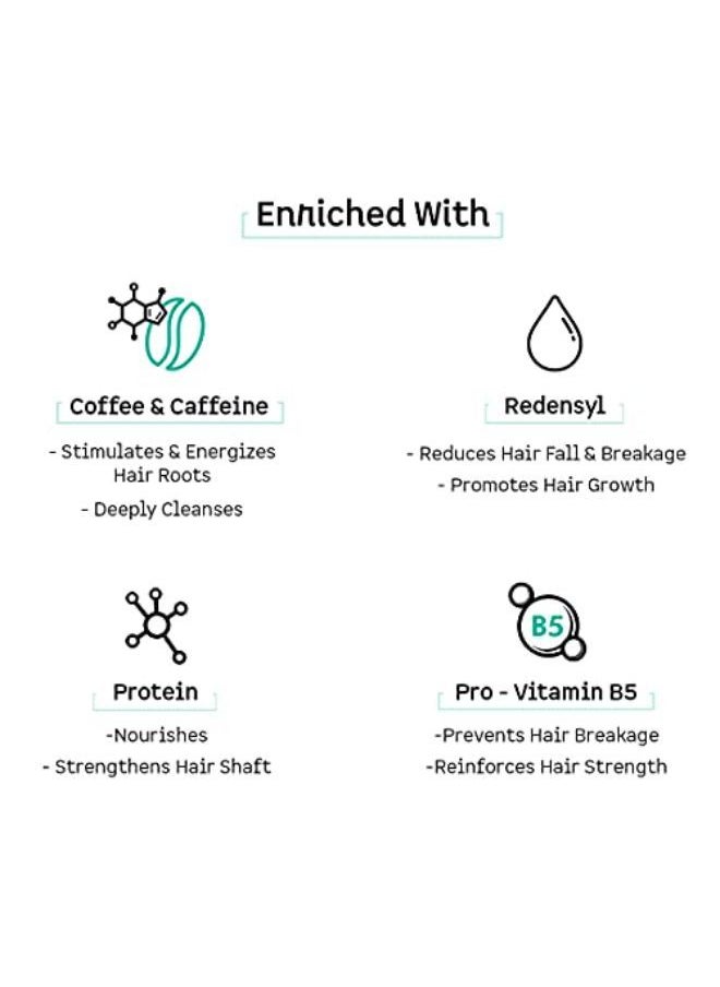 MCaffeine - Coffee Hair Spa & Hair Fall Control Kit | Shampoo, Conditioner & Hair Oil | Redensyl & Pro-Vitamin B5 | Sulphate, Paraben & Mineral Oil Free | For Men & Women - Image 1