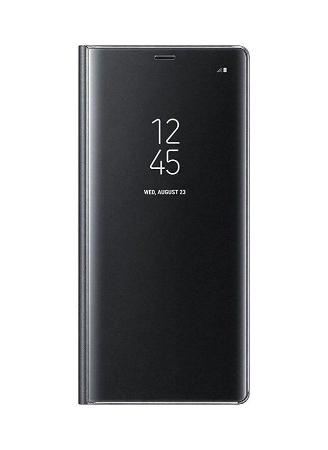 NIBEMINENT - Clear View Stand Flip Case Cover For Samsung Galaxy Note 8 Black - Image 1