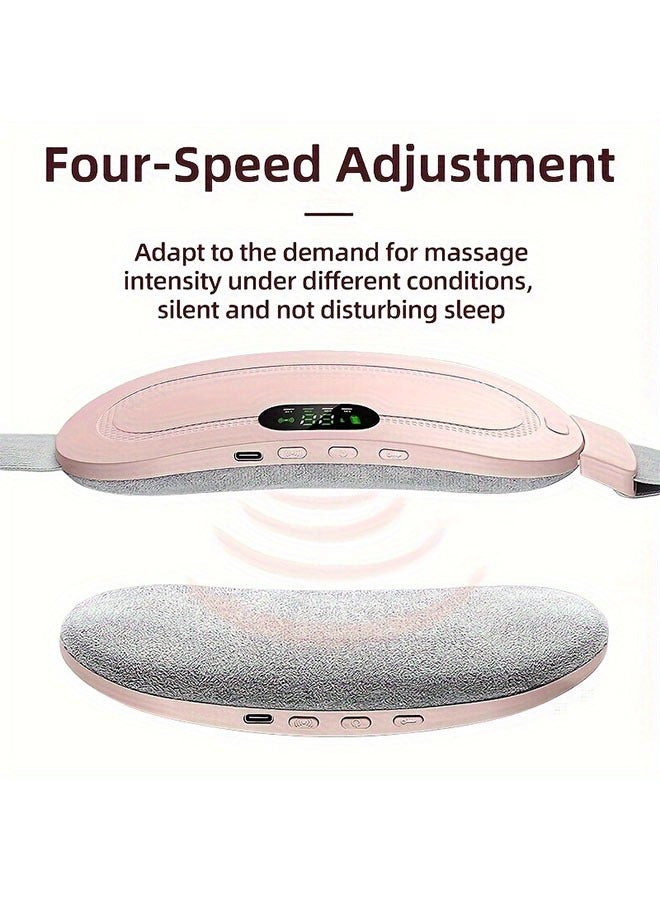 LIVQORA Portable Heating Pad for Cramps and Back Pain Menstrual Cramp Relief Wearable Heating Pad, Electric Waist Belt Device Fast Heating Massage with 3 Heat Levels and 4 Modes Gifts for Women and Girls Pink - Image 5