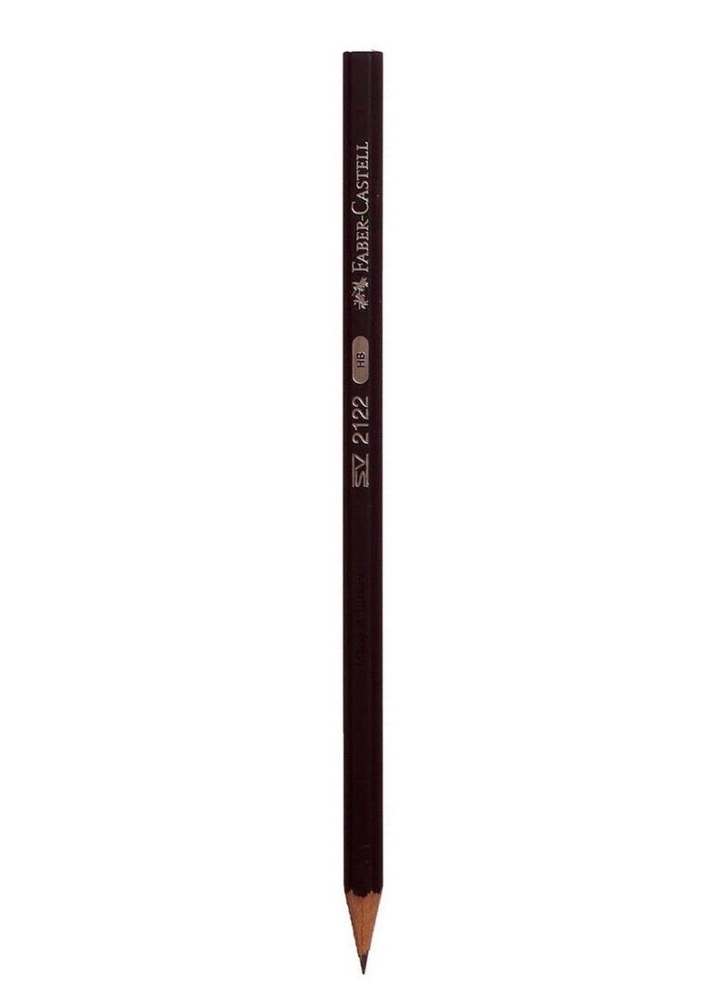 FABER-CASTELL - Pack of 12-HB Graphite Pencil ,Black Lead Pencil 2122 - Image 1