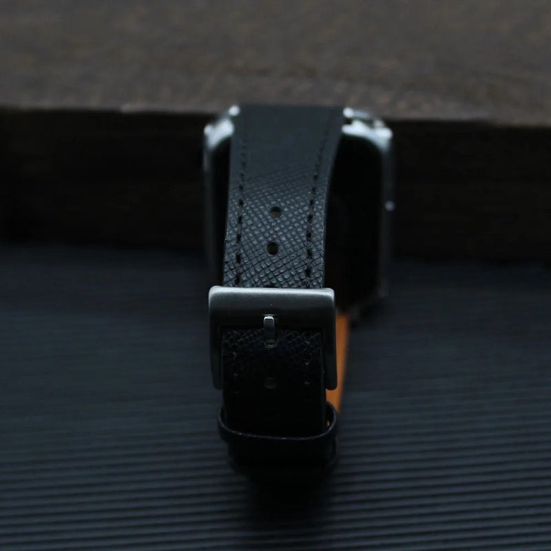 Bluejw Yunse Saffiano Leather Watch Bands for Smartwatches - Tapered Replacement Strap, Waterproof Sport Wristband 38mm 40mm 42mm 44mm 45mm - Image 4