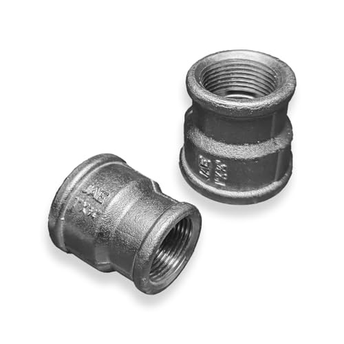 amiciSense Water Pipe Connector, 1 Inch to 3/4 Inch Stainless Steel Reducer - Image 1