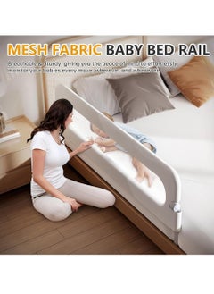 Bukela Baby Bed Rails Guard - Foldable Toddler Bed Rail, Kids' Bed Rails & Rail Guards,Safety Bed Fence Protector Rail, Adjustable Heights Bed Guard Rail for Queen King Twin Bed Kid (2 M)  - Image 5