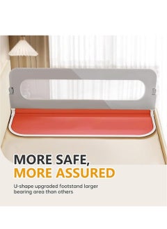 Bukela Baby Bed Rails Guard - Foldable Toddler Bed Rail, Kids' Bed Rails & Rail Guards,Safety Bed Fence Protector Rail, Adjustable Heights Bed Guard Rail for Queen King Twin Bed Kid (2 M)  - Image 2