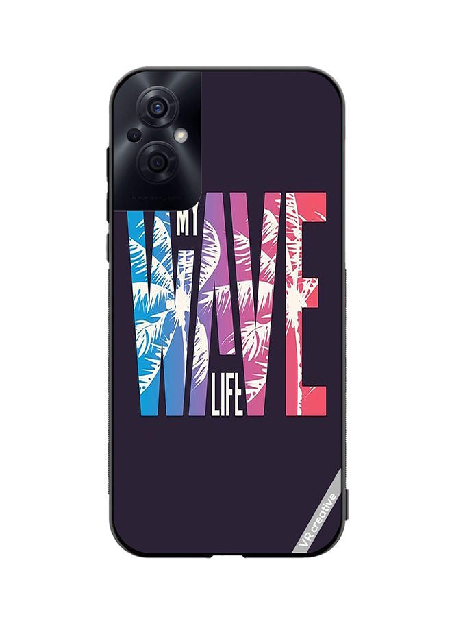VR CREATIVE Protective Case Cover For Oppo Reno8 Z Wave Design Multicolour - Image 1