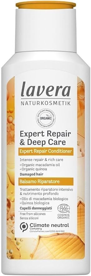 lavera Conditioner Basis Sensitiv Moisture and Care Moisturising Conditioner Hair Care Natural Cosmetics Vegan Certified 200ml 110441