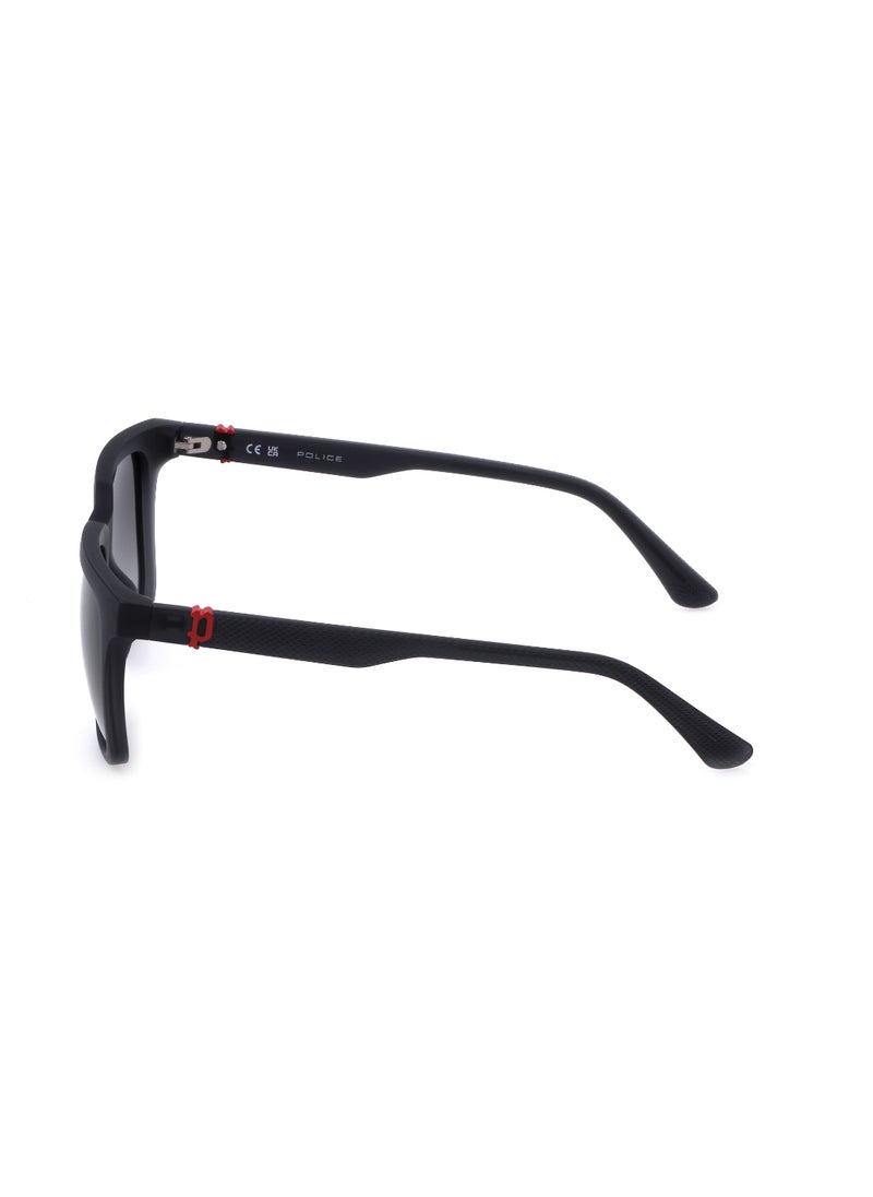 POLICE - Men's Square Shape Polarized  Sunglasses SPLN34V544A4P - Lens Size: 54 Mm - Matt Opal Grey - Image 1