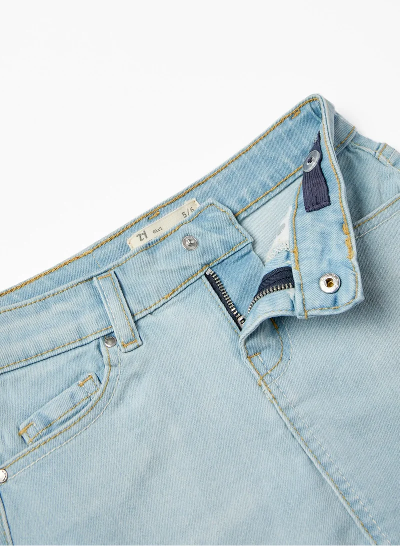Zippy Zippy Cotton Denim Skirt For Girls