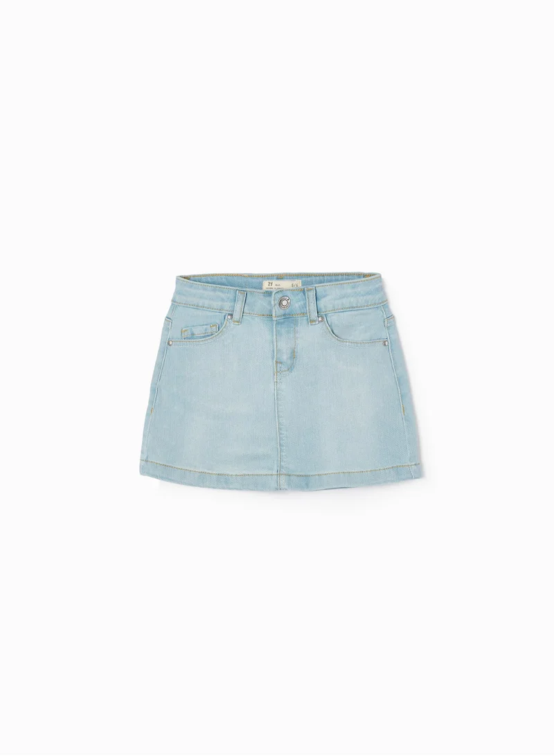 Zippy Zippy Cotton Denim Skirt For Girls