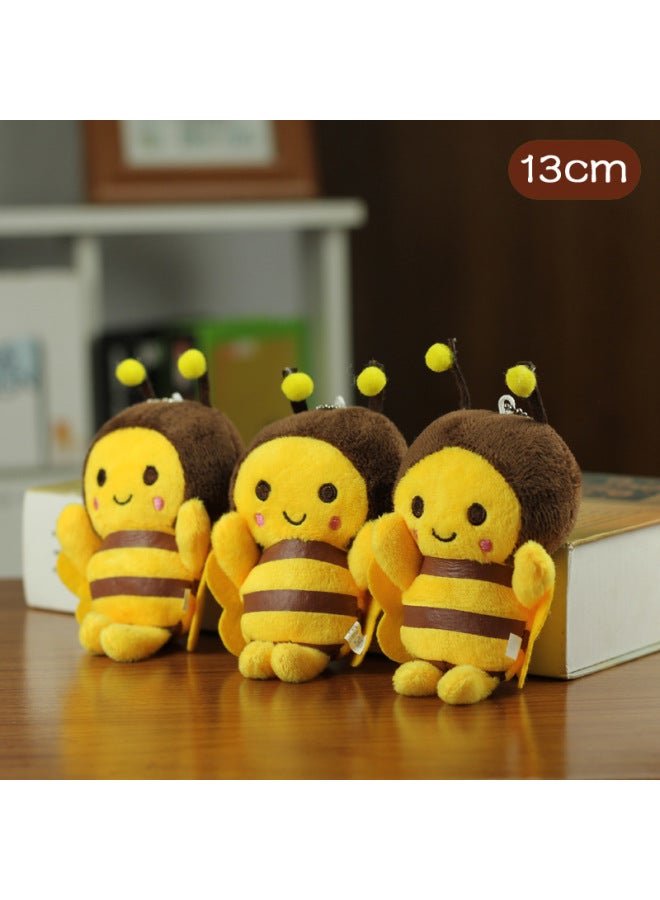 Mini Bee Plush Toy Wasp Doll Keychain Bee Pendant Backpack Accessories Yellow Bee Doll-Color:Bee-Height:13cm - Image 5