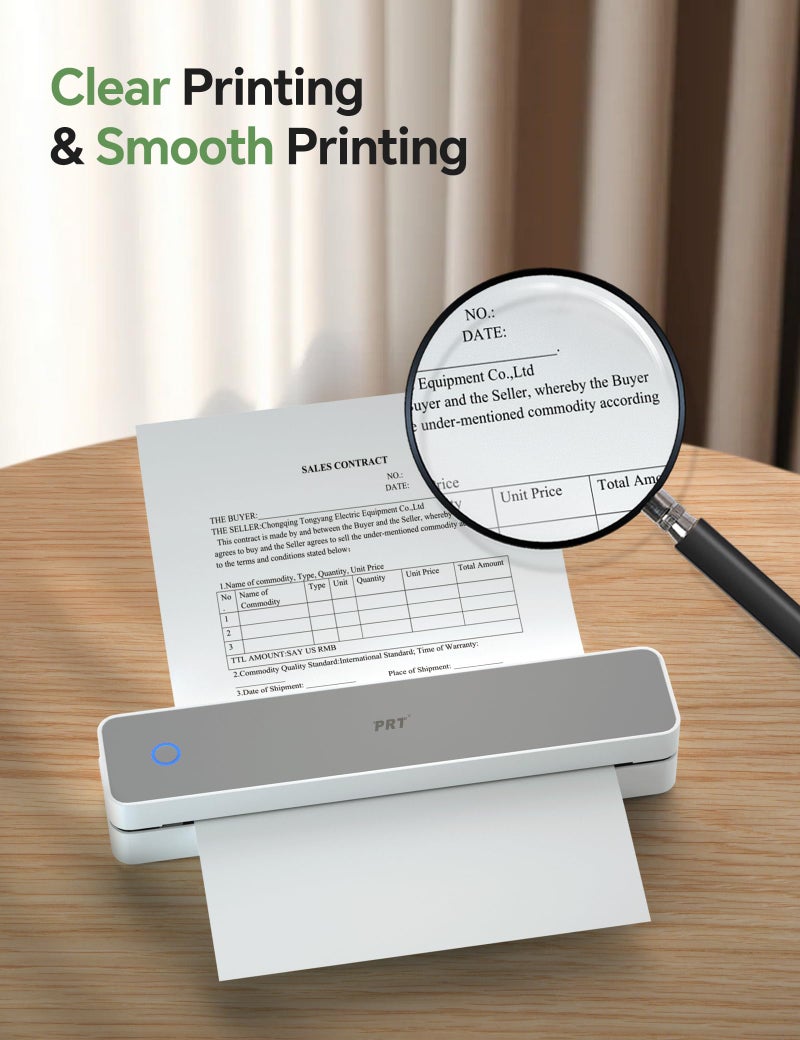 PRT 200 Sheets Thermal Printer Paper 8.5x11 US Letter MT610 Thermal Paper, Compatible with PRT/iDPRT/HPRT Portable Printer and Other Brands Thermal Document Printers - Image 4