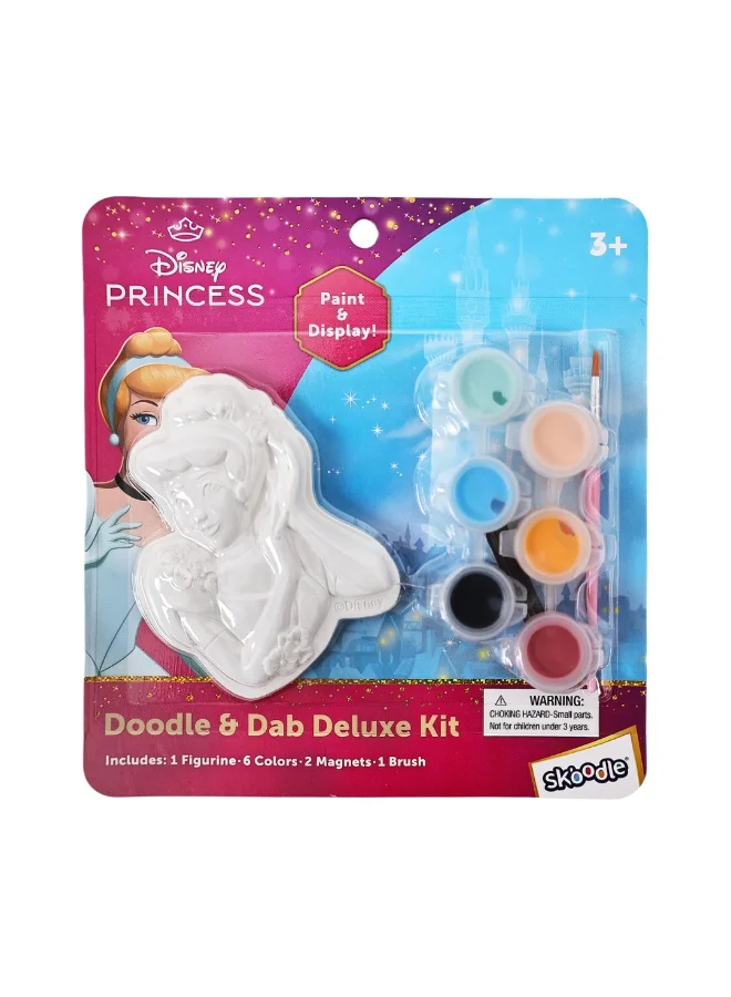 Disney Princess Cinderella Doodle & Dab Deluxe Kit | Paint & Display | Art & Craft Kit | Age 3+