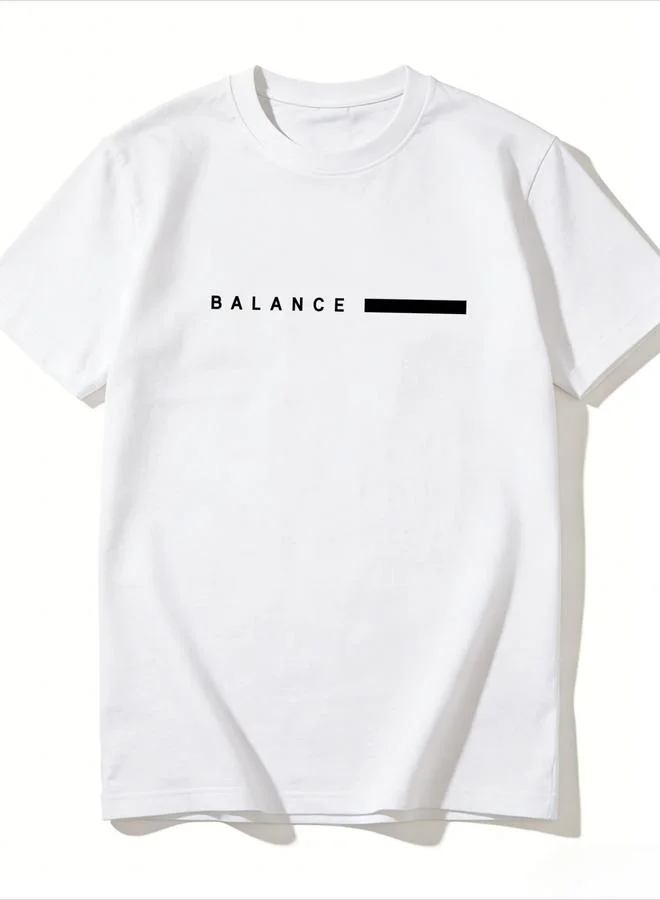 Take Two Men White Slogan Text Print T-Shirt