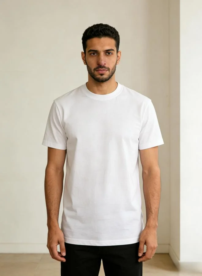 Take Two Men White Slogan Text Print T-Shirt