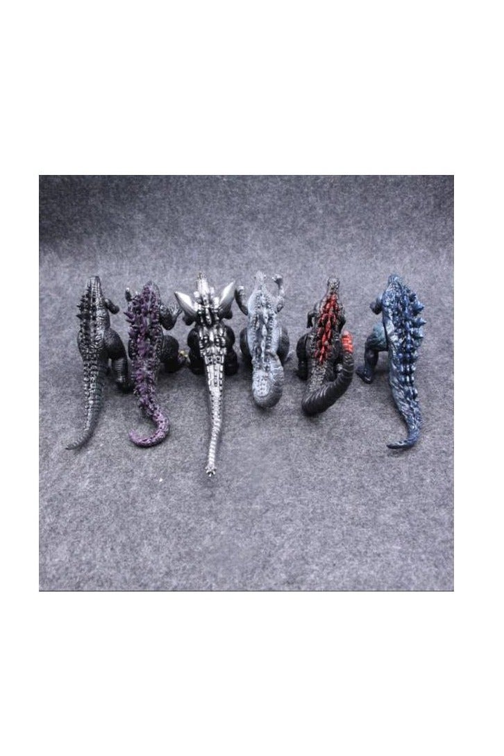 مجموعة ألعاب مجسمات غودزيلا ديناصورات تنانين قابلة للتجميع، مكونة من 6 قطع - Image 2