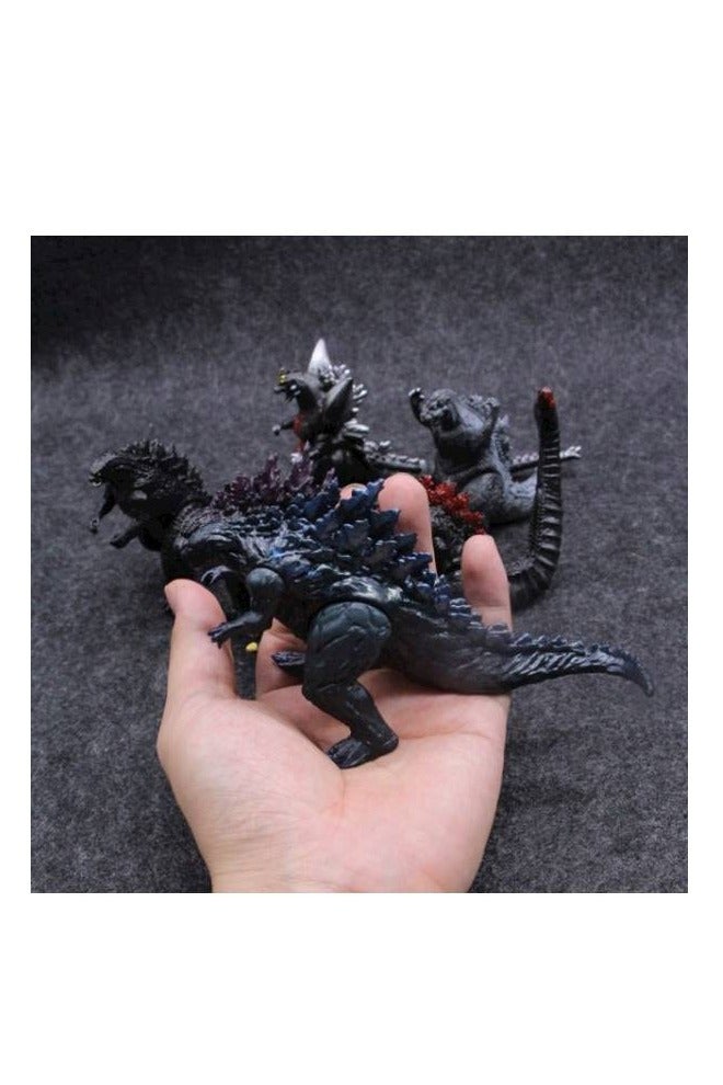 مجموعة ألعاب مجسمات غودزيلا ديناصورات تنانين قابلة للتجميع، مكونة من 6 قطع - Image 4