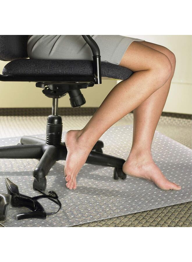 Carpet Chair Mat, 48" x 36" PVC Home Office Desk Chair Mat for Floor Protection, Clear, Studded, BPA Free Matte Anti-Slip with Lip (Color : Rectangle) - Image 3