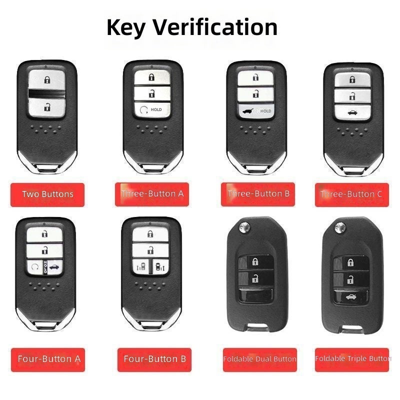 Honda Key Cover Case for Accord Civic CRV CR-V Odyssey Fit XRV - Zinc Alloy Keychain Protector Holder - Image 2