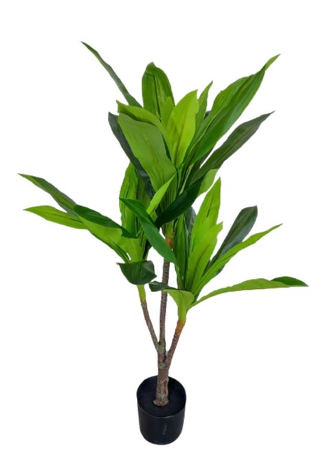 Lifelike Artificial Tree, Dutch Iron Tree 90cm - Realistic Fake Plant for Home Decor, Living Room, Office - Maintenance-free Faux Tree with Natural Look, Perfect Indoor Greenery