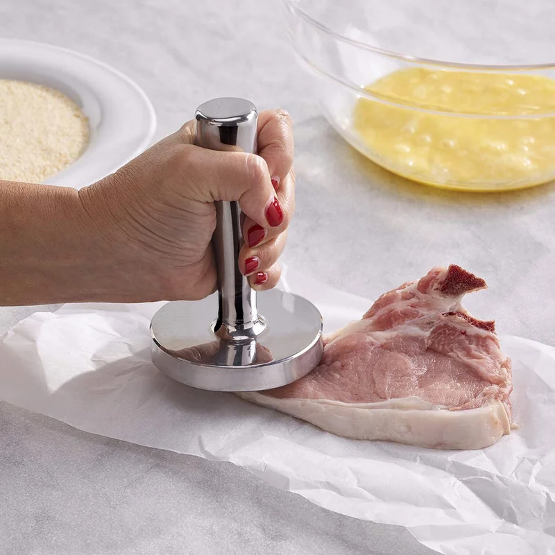 سيمبلي كيتشن Kasanova-Meat Mallet Ideal Kraft Steel-7.5CM-Silver