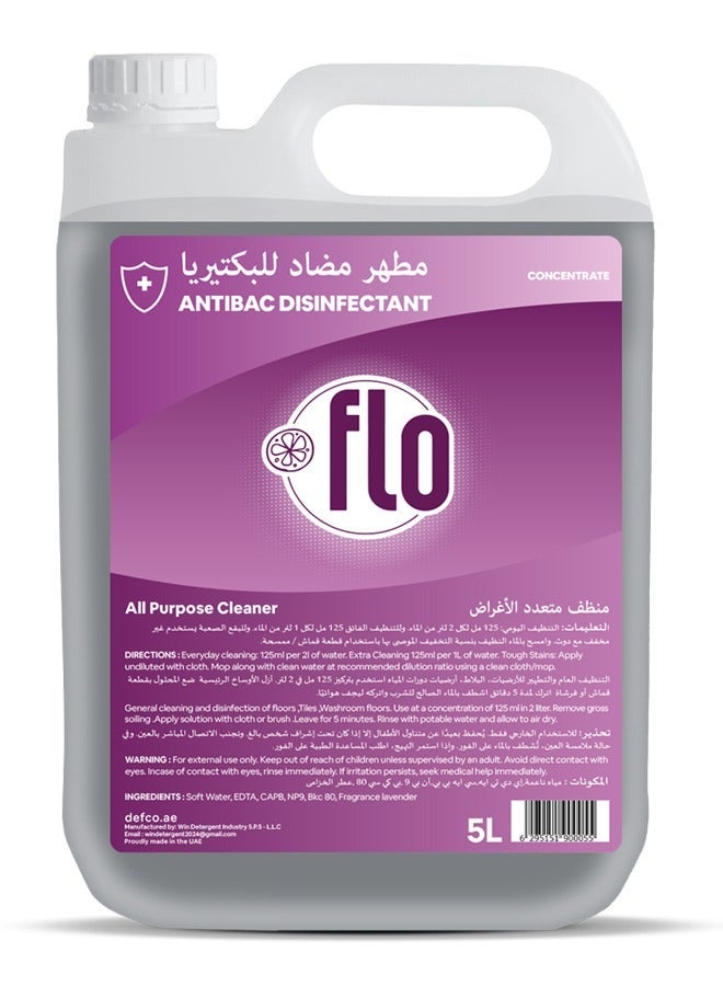 FLO Antibac Disinfectant Lavender 5L