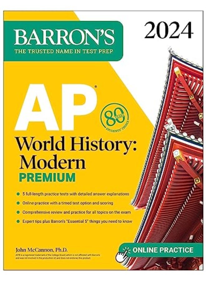 Ap World History Modern Premium 2024 5 Practice Tests Comprehensive Review Online Practice 