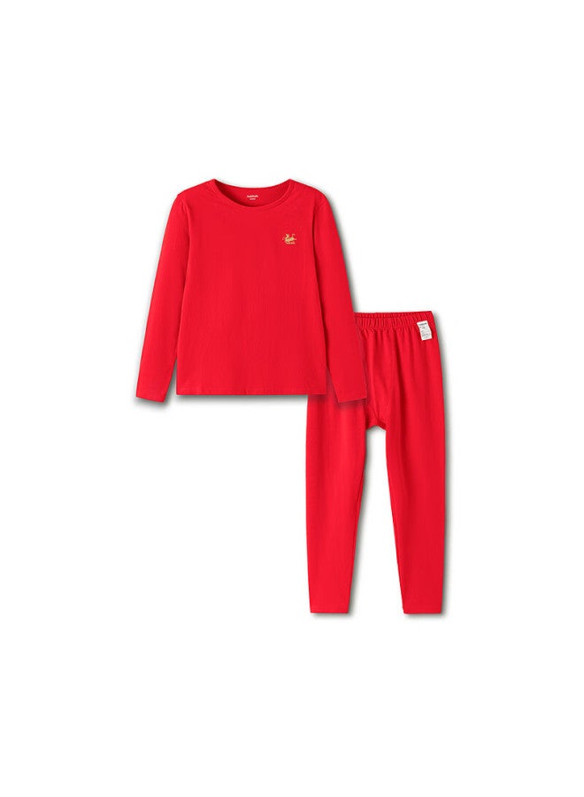 Balabala Kids Children's Underwear Set Boys New Spring Autumn Red Pajamas Comfortable - Image 4