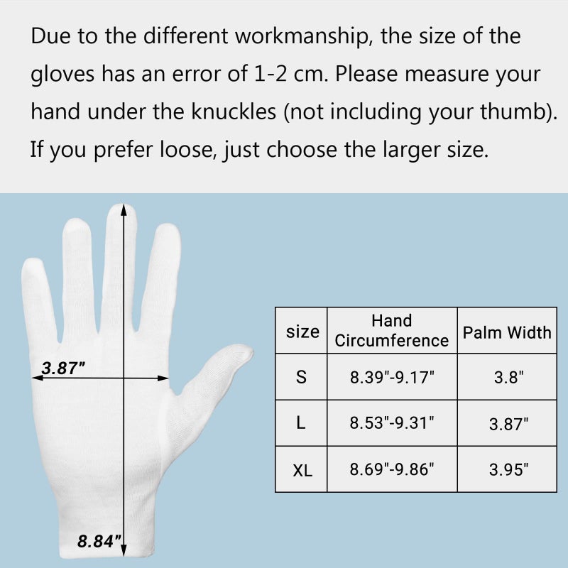 Enpoint 5 Pairs Archival Photo Gloves  White Medium Work Gloves For Handling Art Working Photography Men & Womens Cloth Gloves Liners Bulk For Handling Jewelry  Film  Photo  Coin Metal Inspection - Image 4