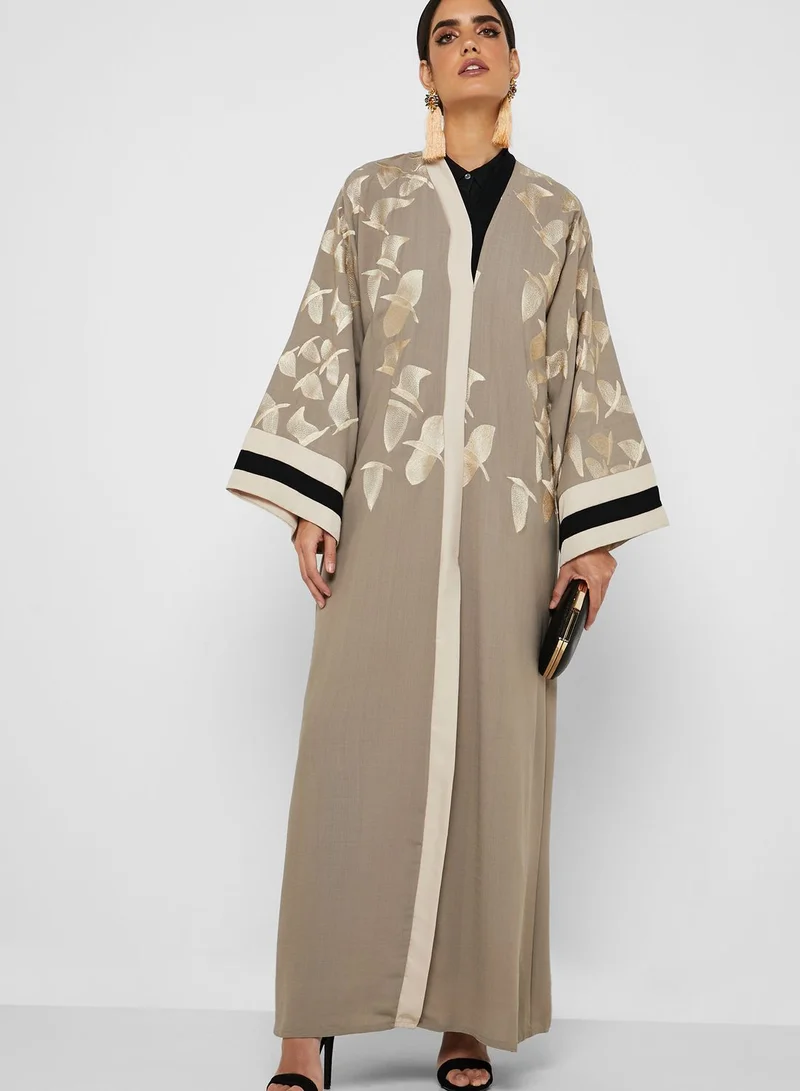 hayas closet Embroidered Abaya