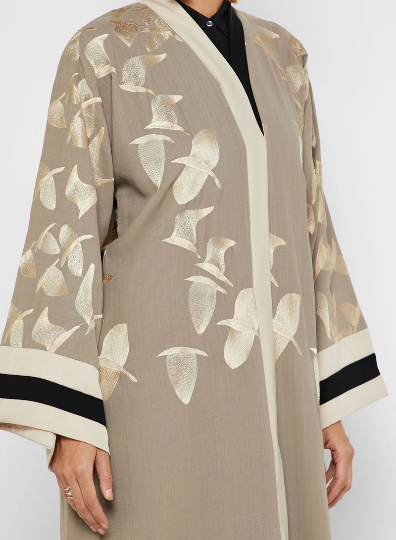 hayas closet Embroidered Abaya