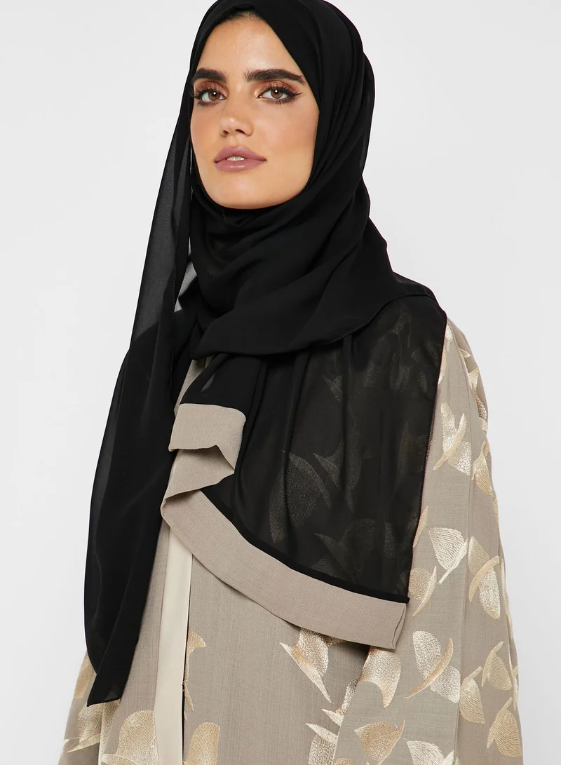 hayas closet Embroidered Abaya