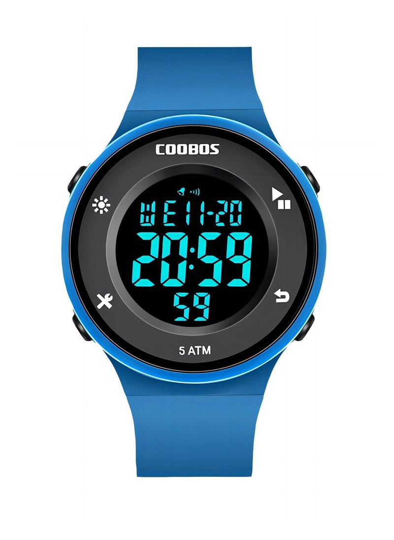 Kids Water Resistant Rubber Digital Watch Blue - pzsku/Z6BA401FEE0E5A286A5CDZ/45/_/1686979646/6b90a7de-1ddb-4f03-abc6-4f528907d153