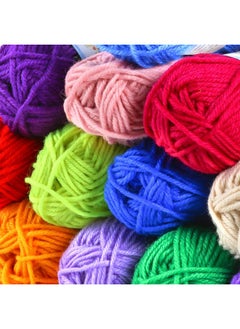 Pllieay Pllieay 60 Pieces Mesh Plastic Canvas Kit Including 6 Shapes 3 Inch Clear Plastic Canvas, 12 Colors Acrylic Yarn and Tools for Embroidery Plastic Canvas Craft, Knit and Crochet Projects  - Image 5