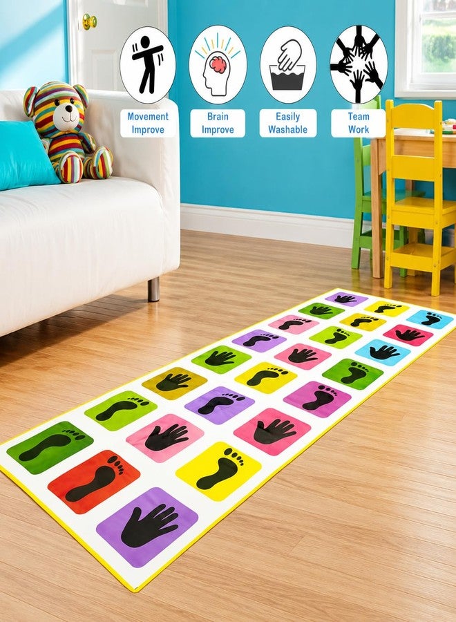 KHAMKARI Hopscotch Game | Jumbo Kids Play Mat (40" x 108") | Kith-Kith, Stapu, Langdi, Ekka Dukka, Paandi, Kunte Bille | Unique Balancing Game | Large Size Mat for Kids 3+Years and up - Image 3