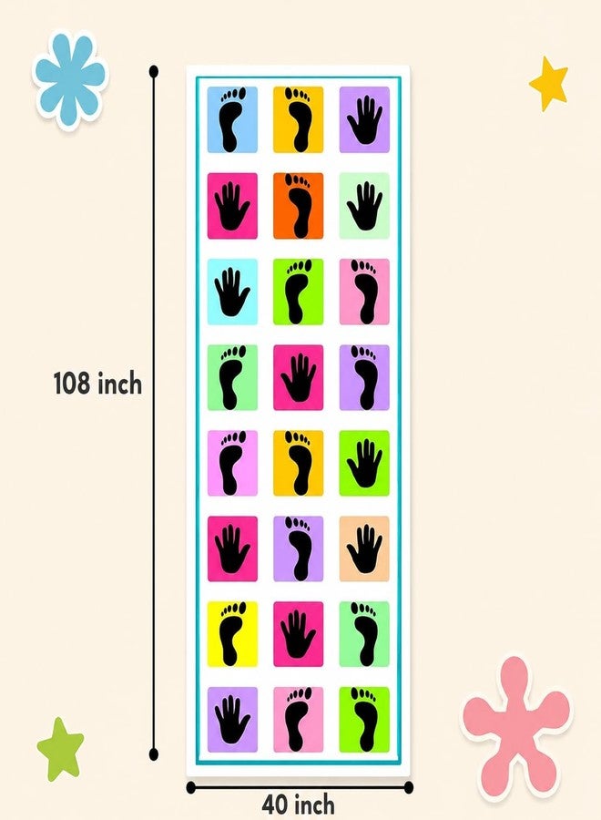 KHAMKARI Hopscotch Game | Jumbo Kids Play Mat (40" x 108") | Kith-Kith, Stapu, Langdi, Ekka Dukka, Paandi, Kunte Bille | Unique Balancing Game | Large Size Mat for Kids 3+Years and up - Image 2