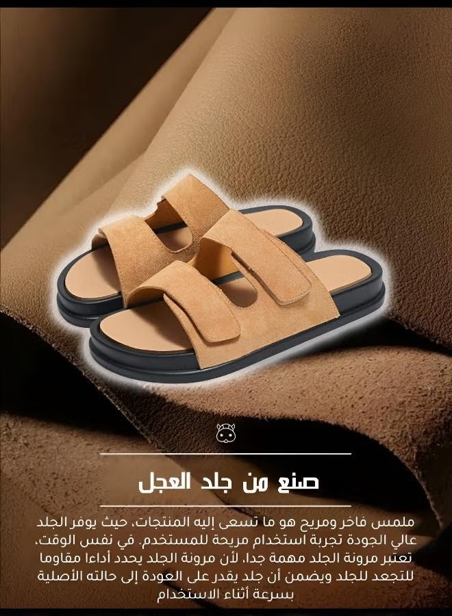 Men Adjustable Velcro Casual Sandals for Wide Feet and High Instep - Image 4