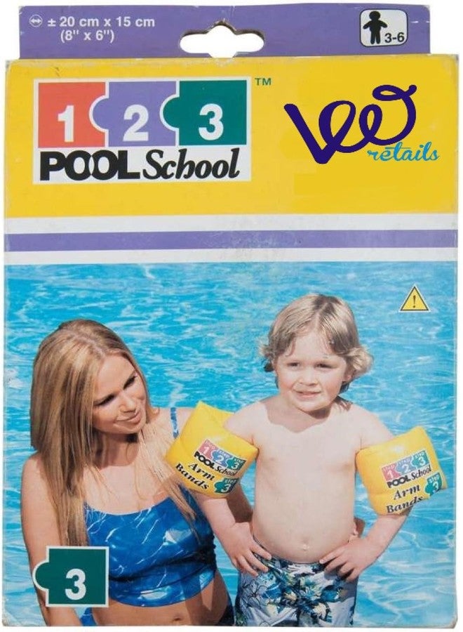 VWretails Arm Bands for Kids and Children's Safety in Swimming Pools Help Kids Learn to Swim and Play with Our Easy-to-use Arm Band Floaties Age 3-6 Years in Summer and Vacations - Image 3