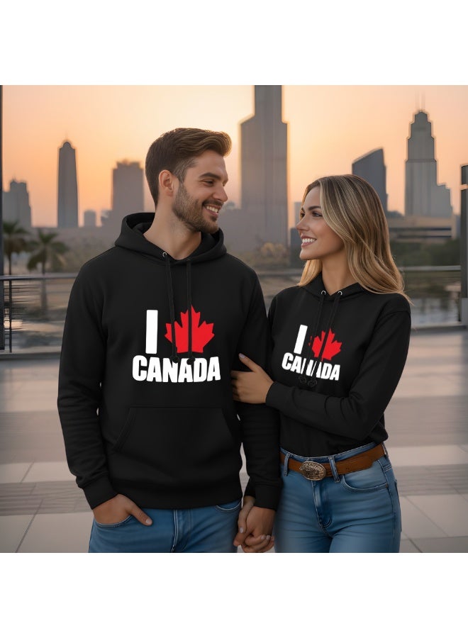 هوديس كندا لكل من الرجال والنساء - بلوفر قطني ناعم - كم طويل مع رباط وجيوب كنغر - مثالي للسفر - هوديي كندي للجنسين - Image 5