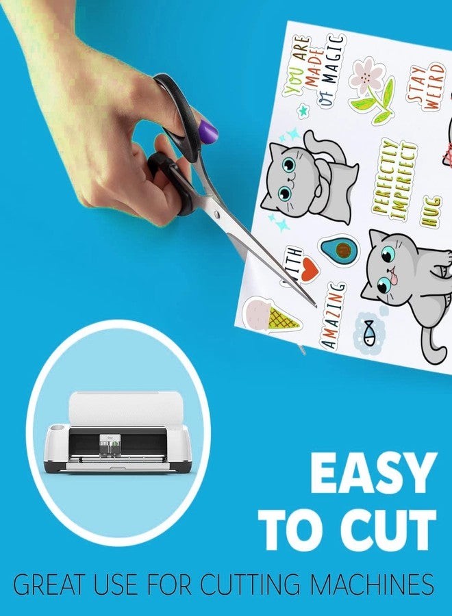 BIGFALCON Premium A4 (8.5x11 inch) Size 25 Sheets Matte Vinyl Sticker Paper 120 Micron Self Adhesive Photo Paper for Inkjet, Waterproof, Instant Dry, Tear Resistant for printing (25 Sheets) - Image 3